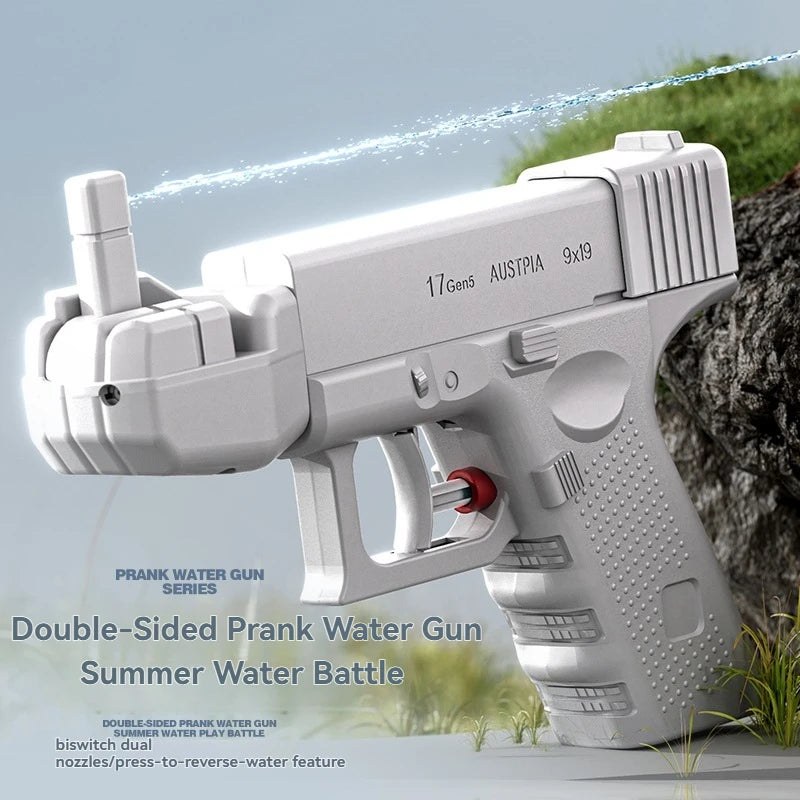 New Prank Water Gun Toy Handheld Manual Two-Way Water Gun Summer  Water Toy Children Outdoor Swimming Pool Toy Beach Fun Gift