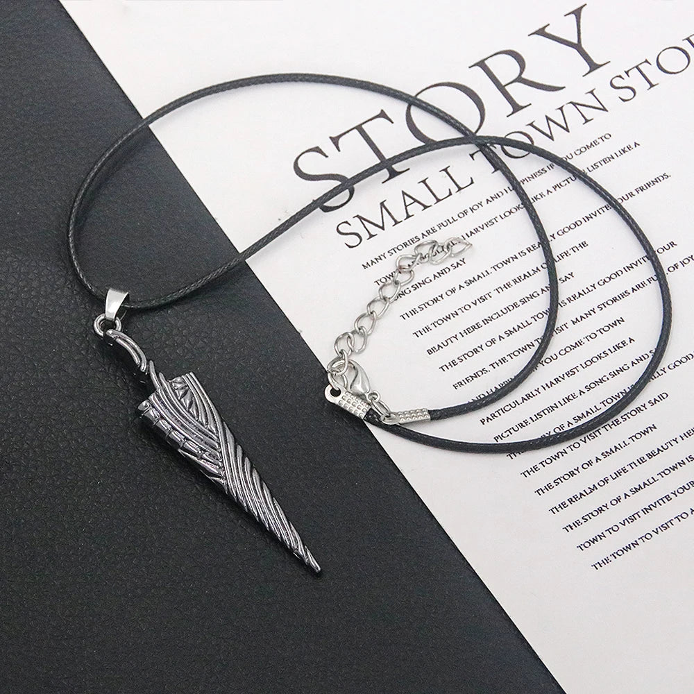 Game Hollow Knight Bone Nail Logo Keychain Necklace Jewelry Gift For Women Men Game Fans Alloy Metal Trinket Wholesale
