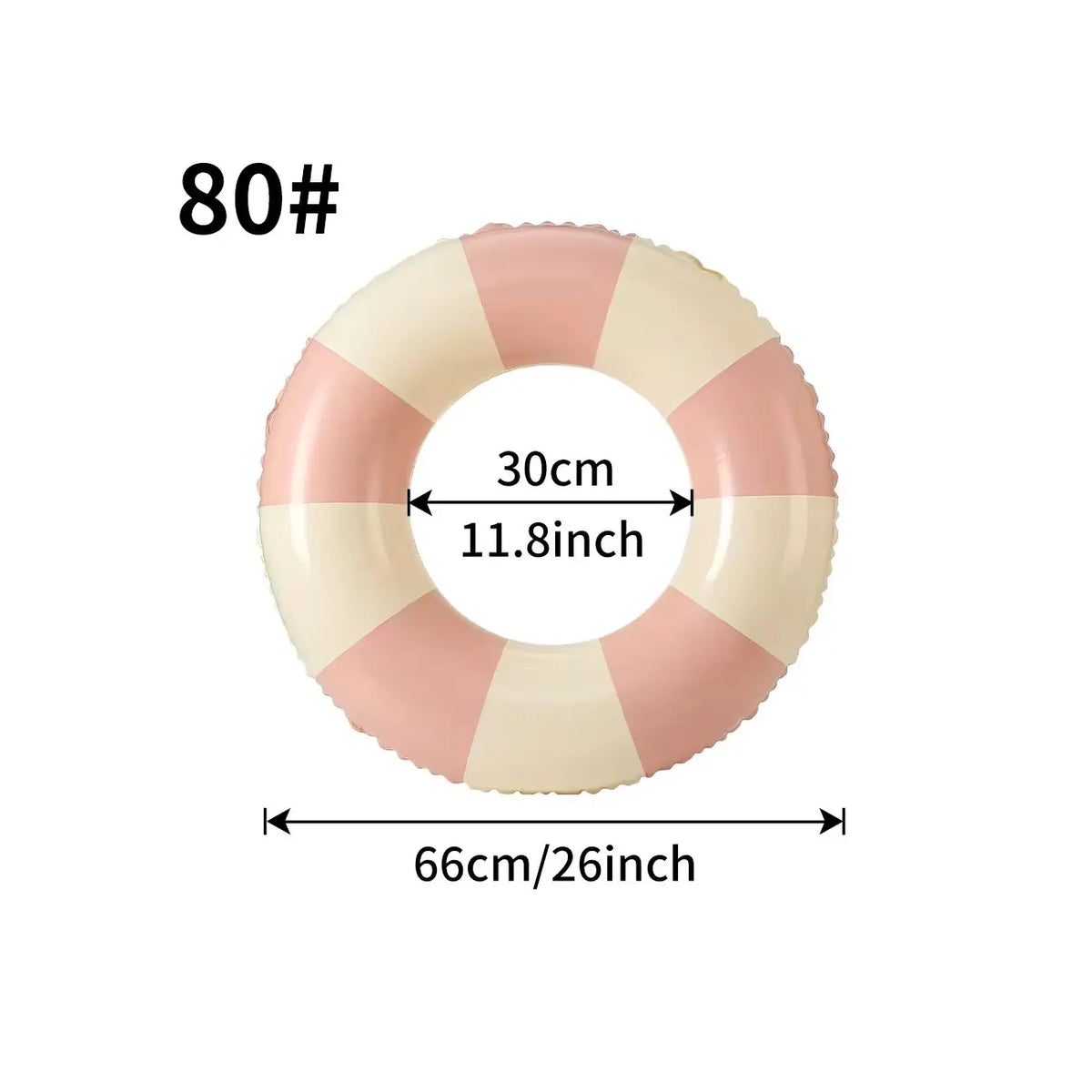 Anello gonfiabile da nuoto a righe classiche – ideale per mare e piscina