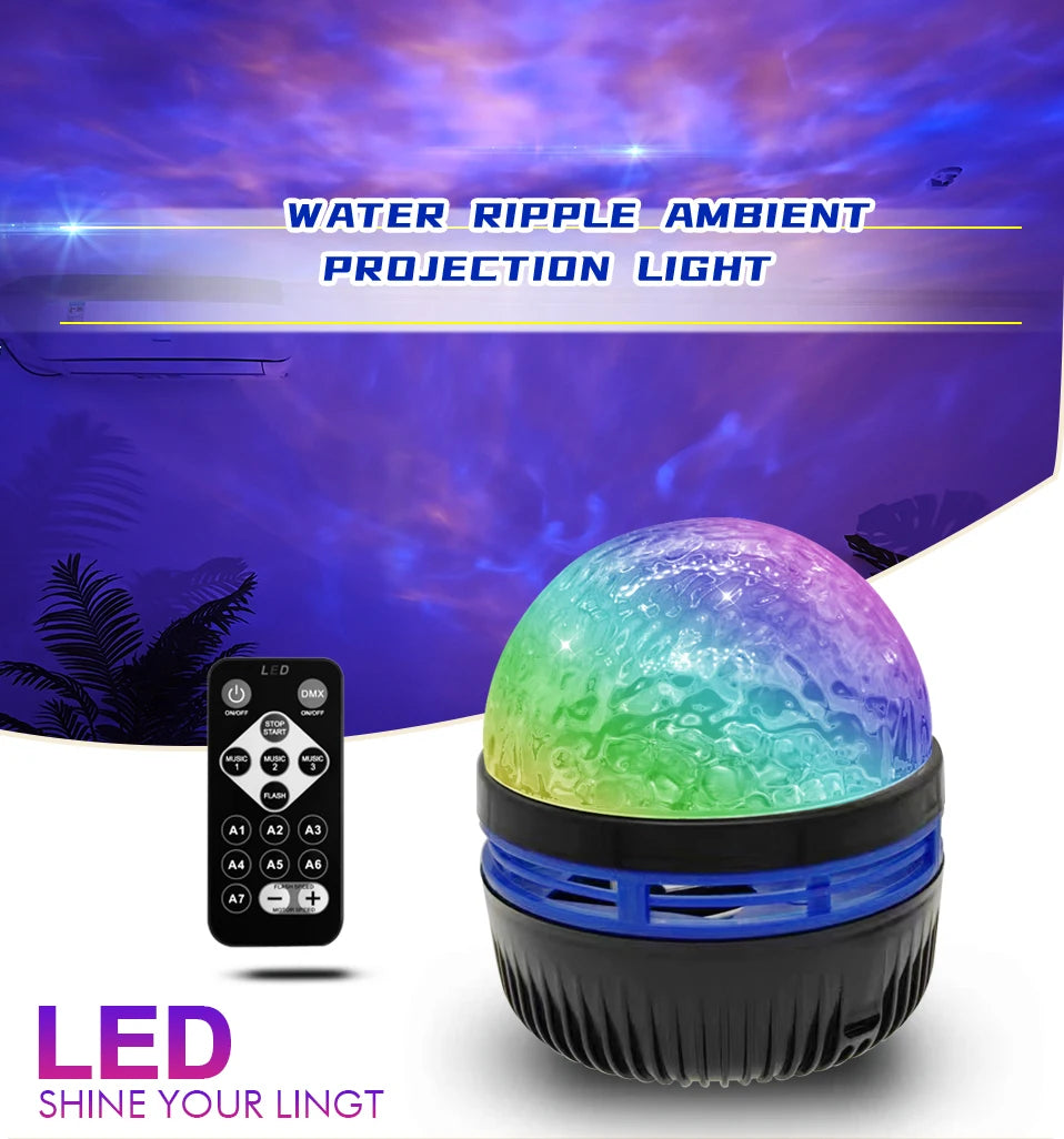 Proiettore LED Galaxy – Lampada RGB con Telecomando USB per Camera e Casa