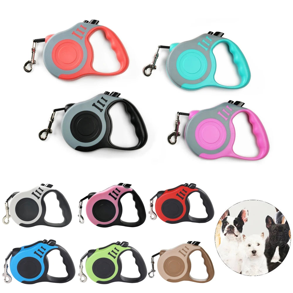 Guinzaglio Retrattile in Nylon 3 m/5 m per Cani e Gatti – Resistente e…