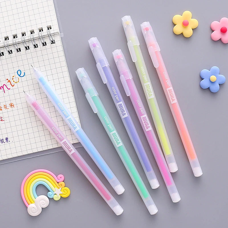 Set Penne Gel Colorate Kawaii per Diario e Scuola