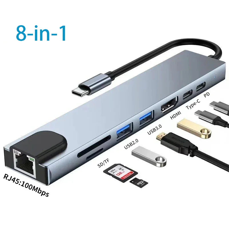 Hub USB‑C Thunderbolt 3 11‑in‑1 con HDMI 4K, PD 87 W e pulsante privacy