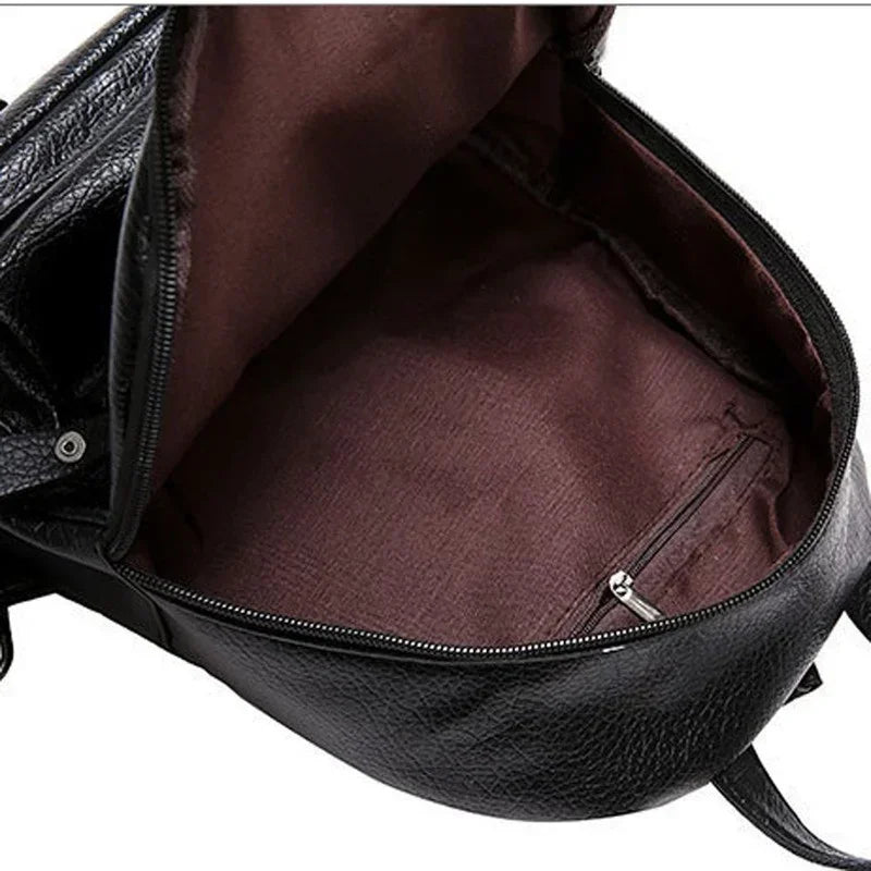 Sac à dos décontracté élégant pour femme, grande capacité, imperméable, pour ordinateur portable, école, voyage