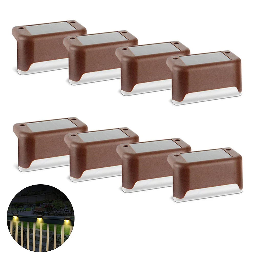 Luci LED Solari 4/8/12/16 pcs – Illuminazione impermeabile per scale e giardino