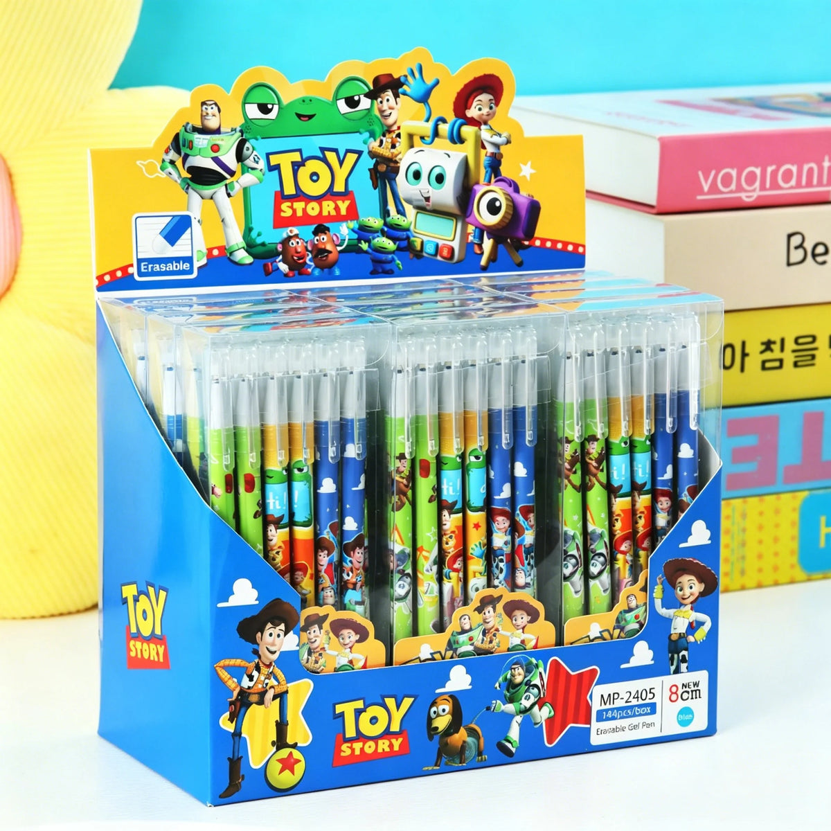 Set di penne gel cancellabili Toy Story blu 0,5 mm – 6 o 24 pezzi