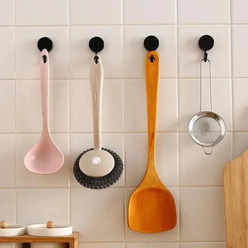 10 Ganci Adesivi per Parete – Forno, Bagno, Cucina, Senza Foratura