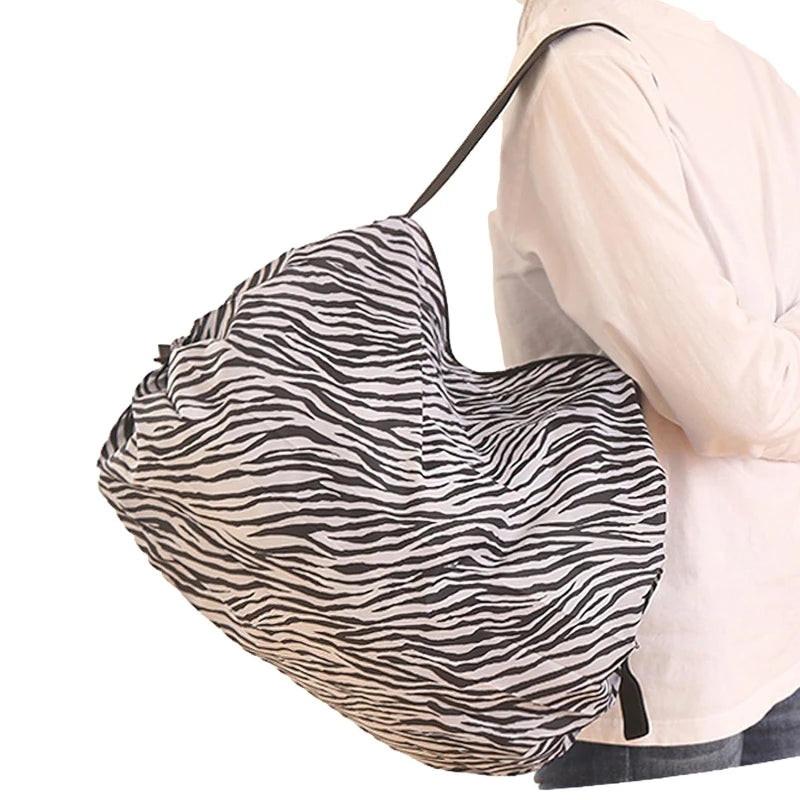 Borsa da Shopping Pieghevole Impermeabile per Viaggi, 48‑64 L, 20 kg