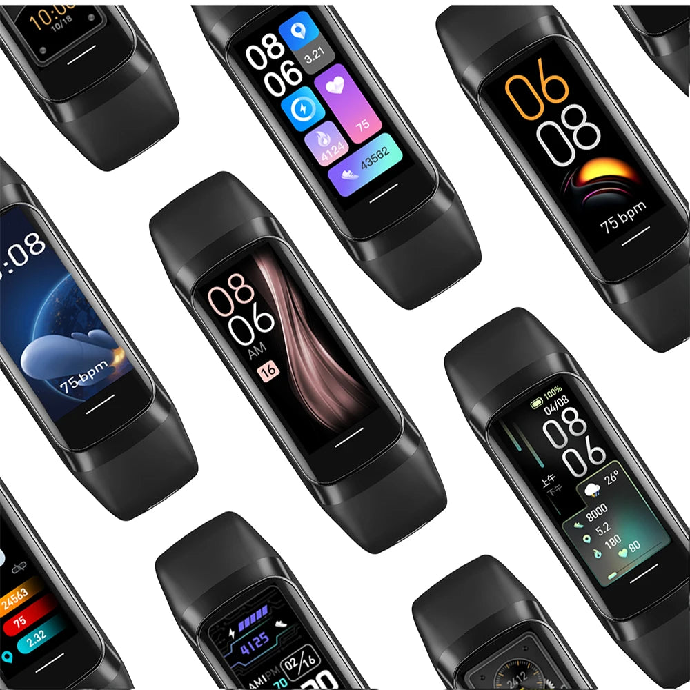 Smartwatch AMOLED 1,1" con monitor temperatura corporea, cardio e 25 sport,…