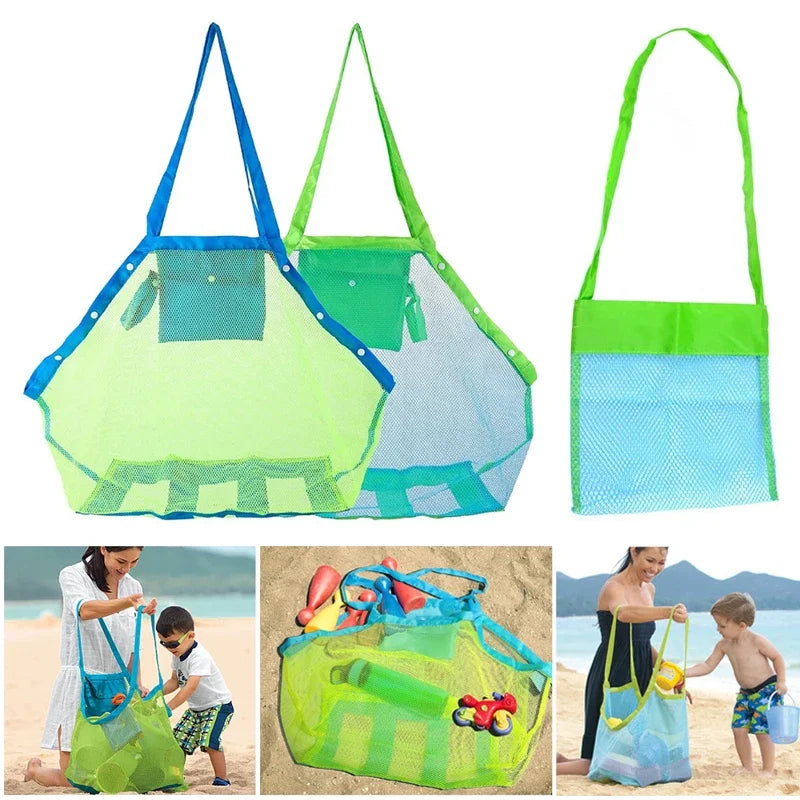 Protable Beach Bag Anti-sand Net for Kids Beach Toy Towel Storage Mesh Travel Large Capacity Toy Outdoor Waterproof Storage Bags