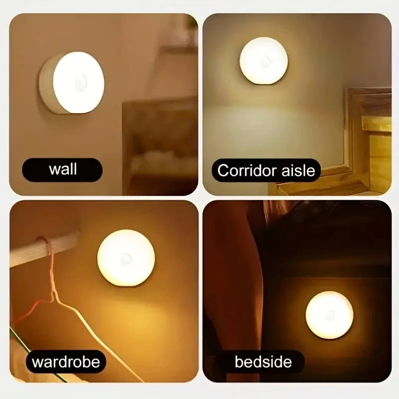 Lampada Notturna a Sensore di Movimento LED Wireless Ricaricabile per Camera e…