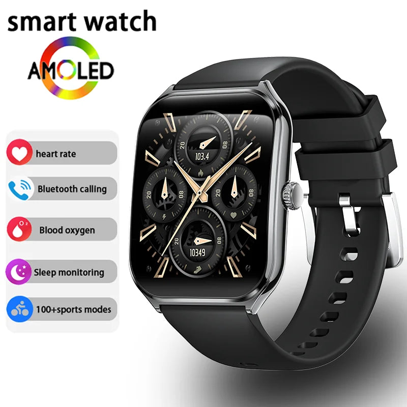 Smart Watch Uomo Donna 1.96" AMOLED HD | BT Call | Fitness Tracker
