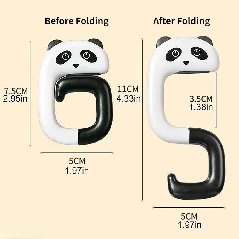 Gancio Portatile per Borsa e Accessori – Animale, Plastica, 4 Colorazioni