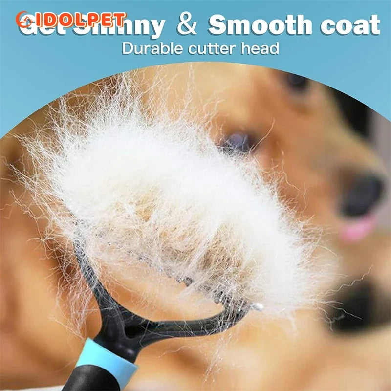 Spazzola Professionale 2 Lati per Cani e Gatti, Dematting e Deshedding