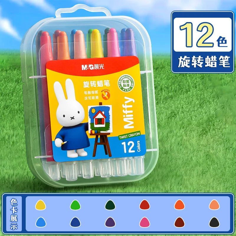 Crayons Girevoli M&G in Scatola PP, 12/24/36/48 Colori per Disegni