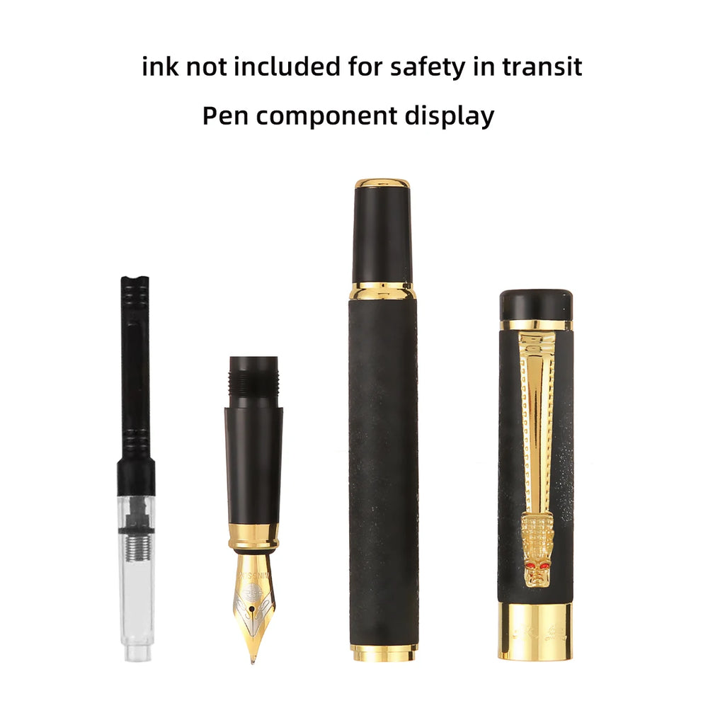 metal fountain pen with iridium 0.5mm tip – suitable for office, school, daily writing