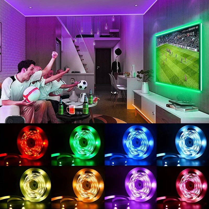 Striscia LED RGB USB 5V per retroilluminazione TV – Controllo 3 tasti