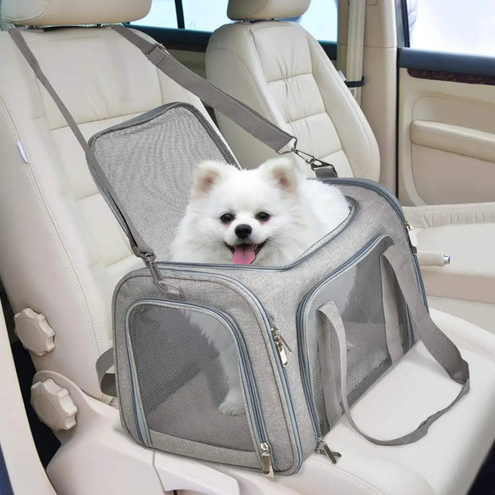 Zaino trasportino per cani e gatti – borsa morbida, impermeabile e omologata