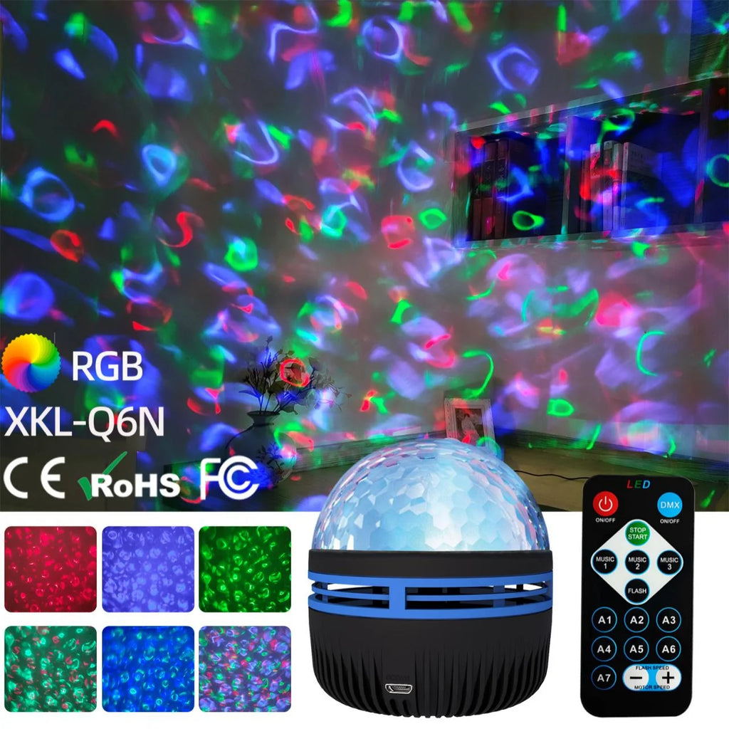Lampada Proiettore LED Cielo Stellato e Aurora con Telecomando USB