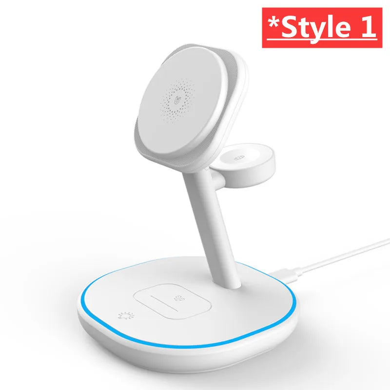 Caricatore wireless 3 in 1 magnetico per iPhone, Apple Watch e AirPods