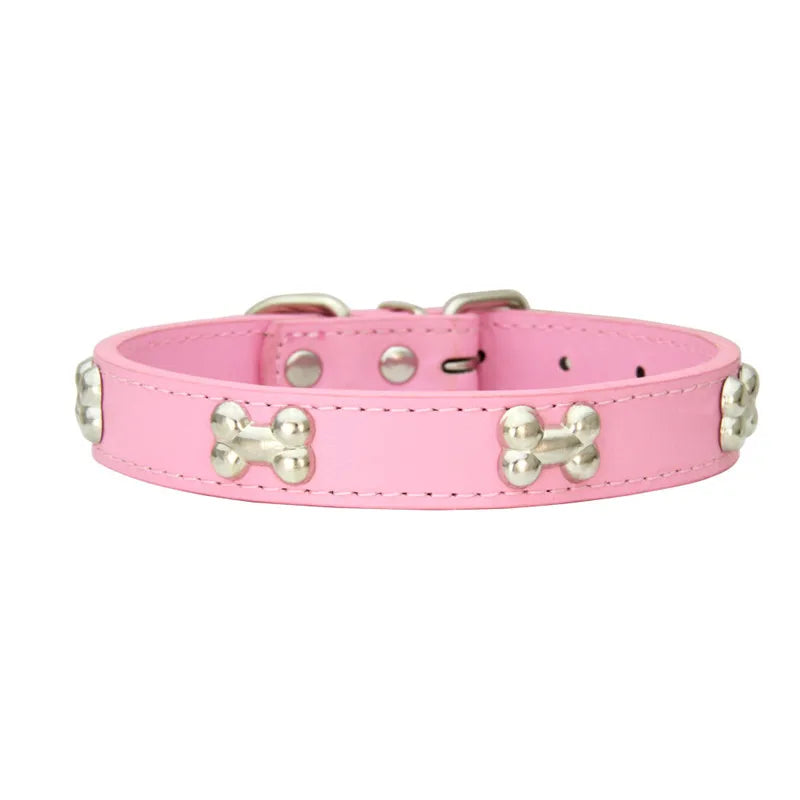 Collare in Pelle per Cani Piccoli e Medi, Breakaway Jeweled Personalizzabile