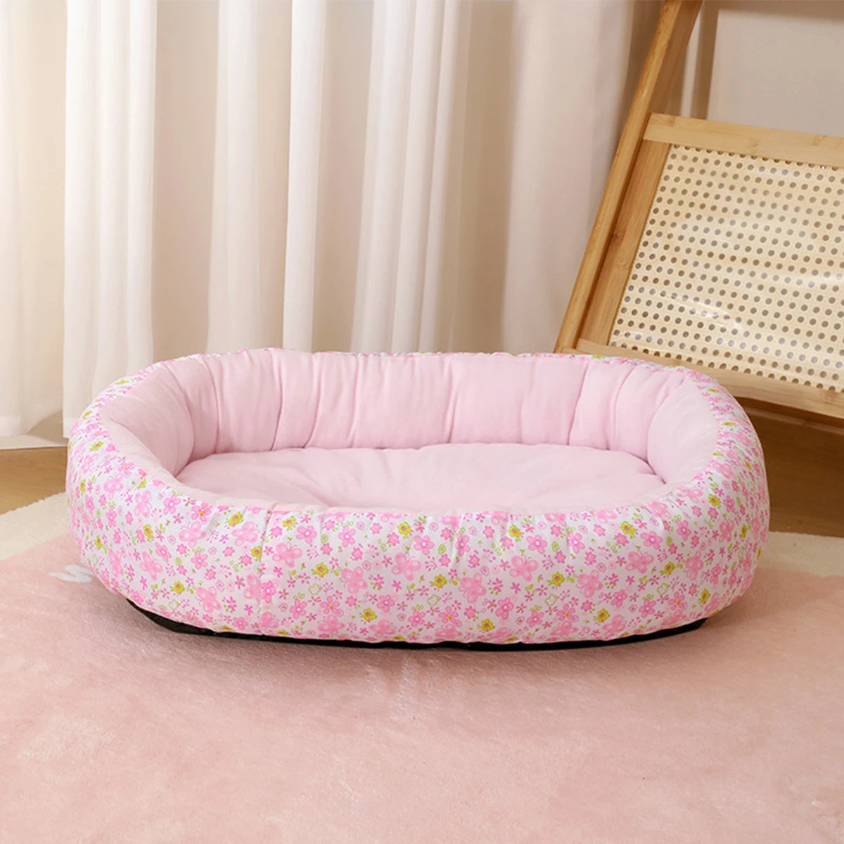 Letto morbido per cani e gatti – Cuccia all‑season in fibra, 4 colori