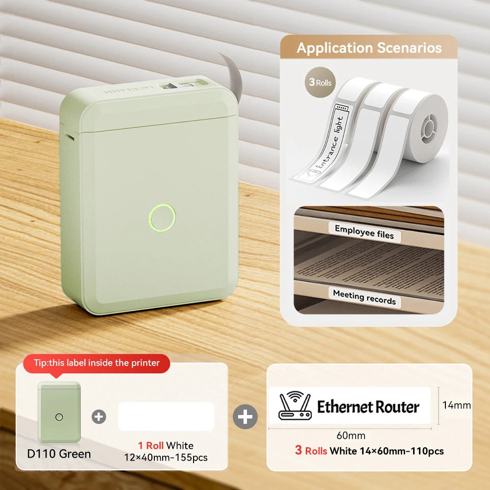 Stampante termica portatile Mini wireless per etichette adesive