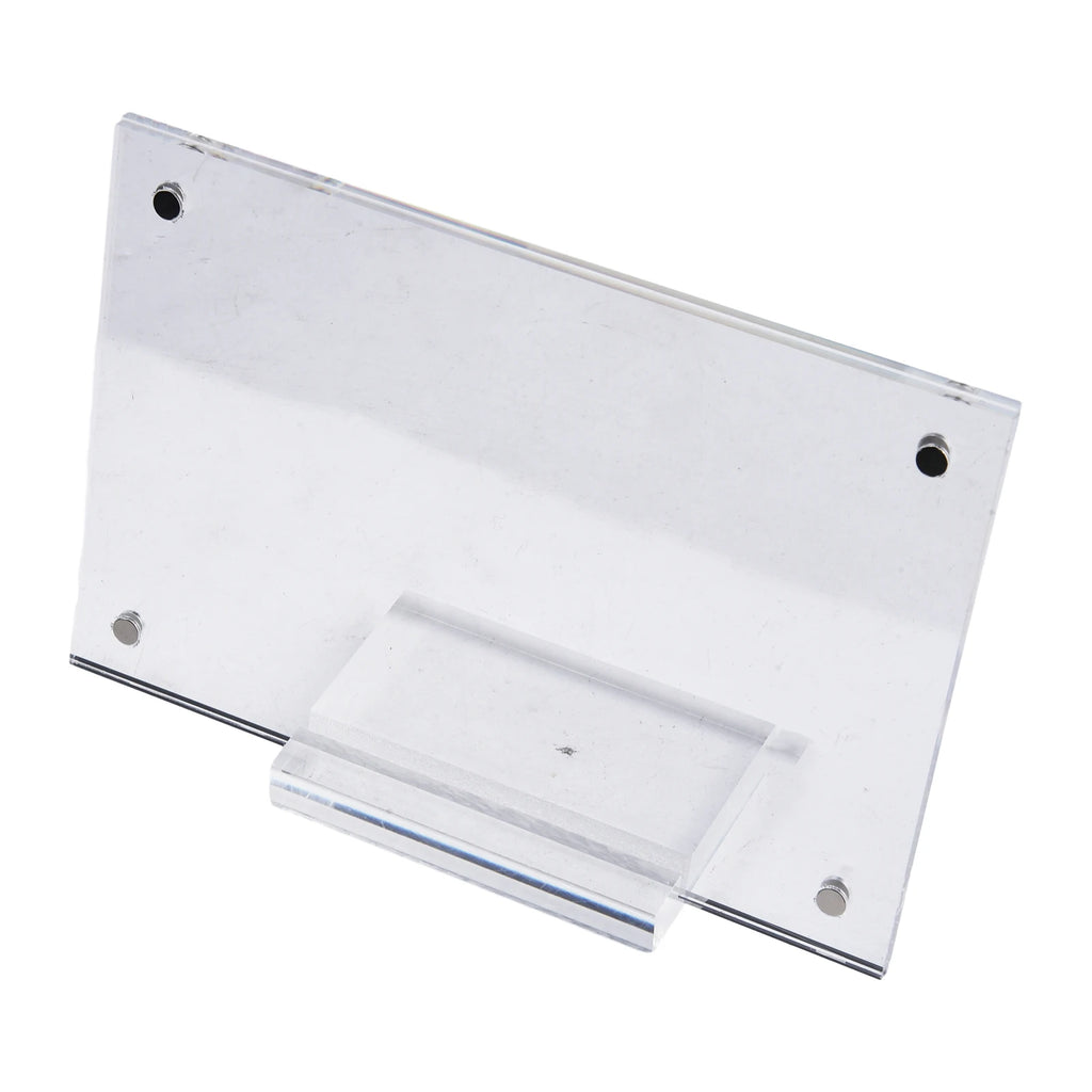 High Quality Photo Frame With Base Desk Card Sign Clear Label Plates Poster Price Tags Replacement Spare Parts