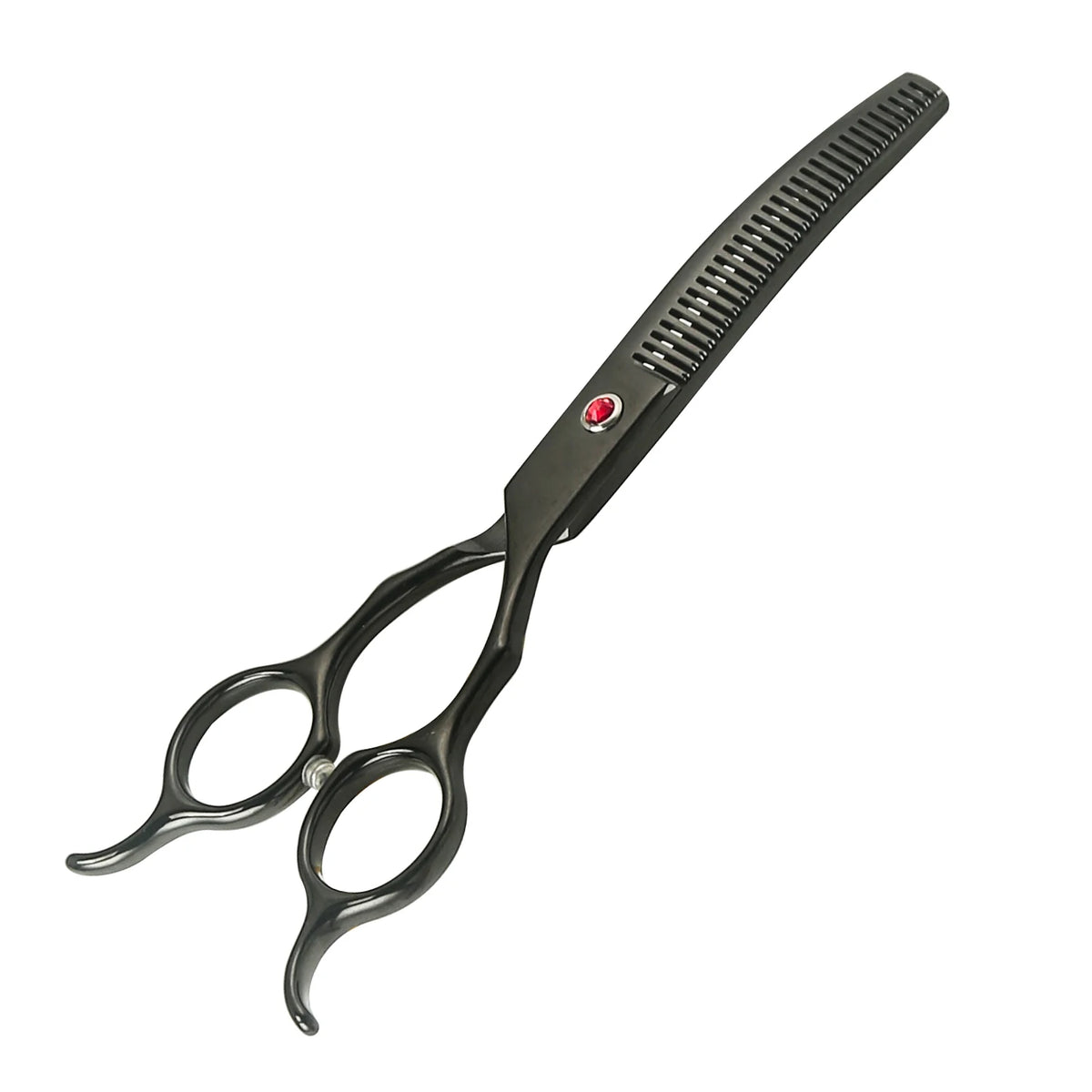Forbici Curvate Doppio Punte per Grooming Canino – Scialbatura Professionale
