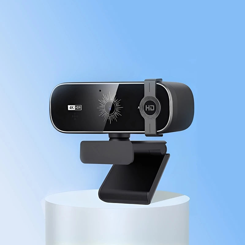 Webcam 4K con autofocus, copertura privacy e telecomando – Plug & Play