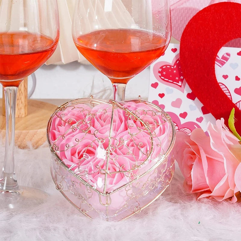 50/100/200Pcs 3.5cm Artificial Flower Foam PE Rose Heads DIY Valentine's Day Roses Wedding Candy Box Decoration Bride Accessory