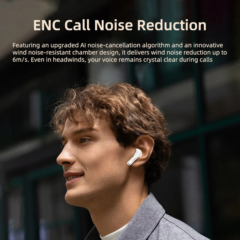 Auricolari Bluetooth 6.0 True Wireless con ANC, microfono e suono HiFi