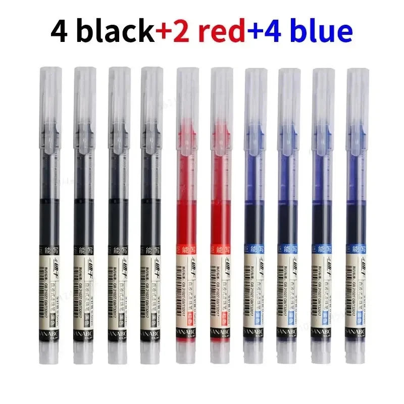 Set da 10 penne gel colorate 0,5 mm – asciugatura rapida e grande capacità