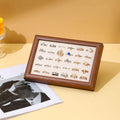 Fashion Ring Display Plate Ear Studs Bracelet Jewelry Storage Box Wood Organizing Box Ring Tray