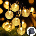 Luci Solari a Catena con Sfere di Cristallo – 60 LED, 8 Modalità, IP65, 10 m