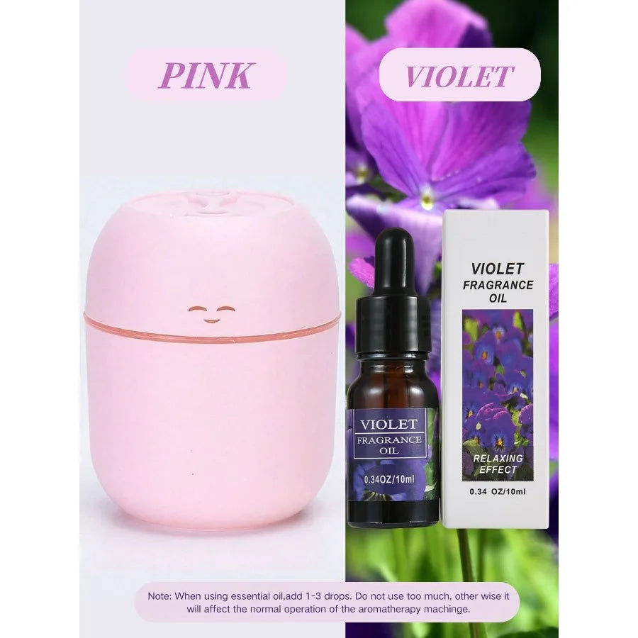 Diffusore USB Mini Aroma da 220 ml con Luce LED e Spegnimento Automatico