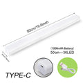 Lampada LED a Sensore di Movimento Ricaricabile, Tipo C, 50 cm, luce notturna…
