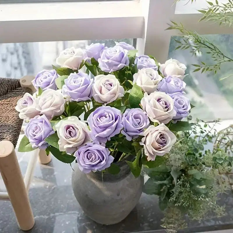 Rosa artificiale in velluto 51 cm – Bouquet da 1,5,10 o 20 pezzi per matrimoni