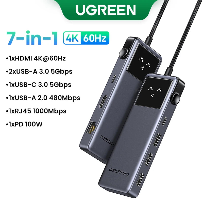 Hub USB‑C 6‑in‑1 4K 60 Hz con Power Delivery 100 W e porte 10 Gbps
