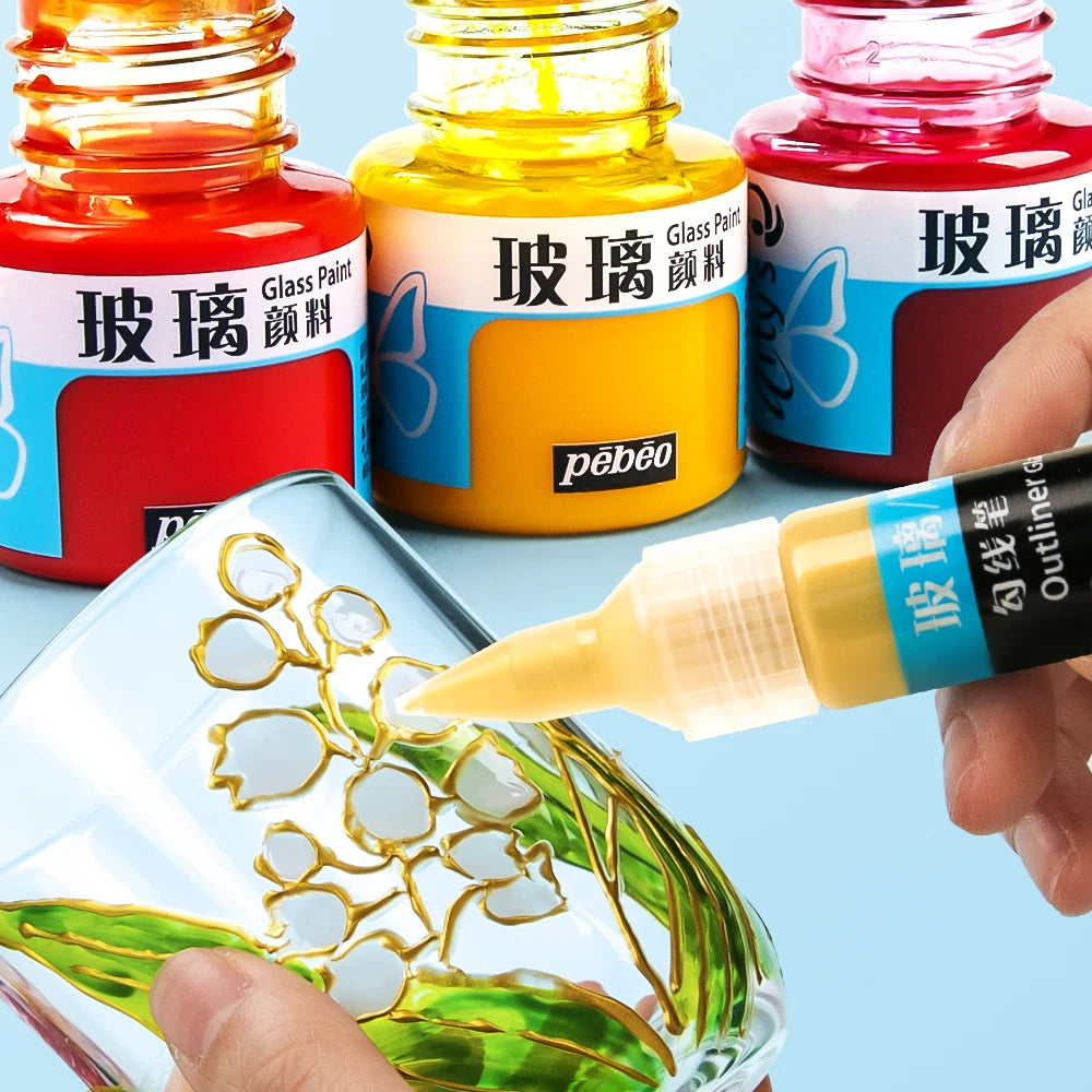 Vernice acrilica per vetro 20/25 ml – finitura brillante, per principianti