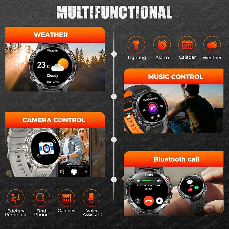 Smartwatch GPS 2026 con AMOLED 1.46", impermeabile 3ATM e batteria 540 mAh