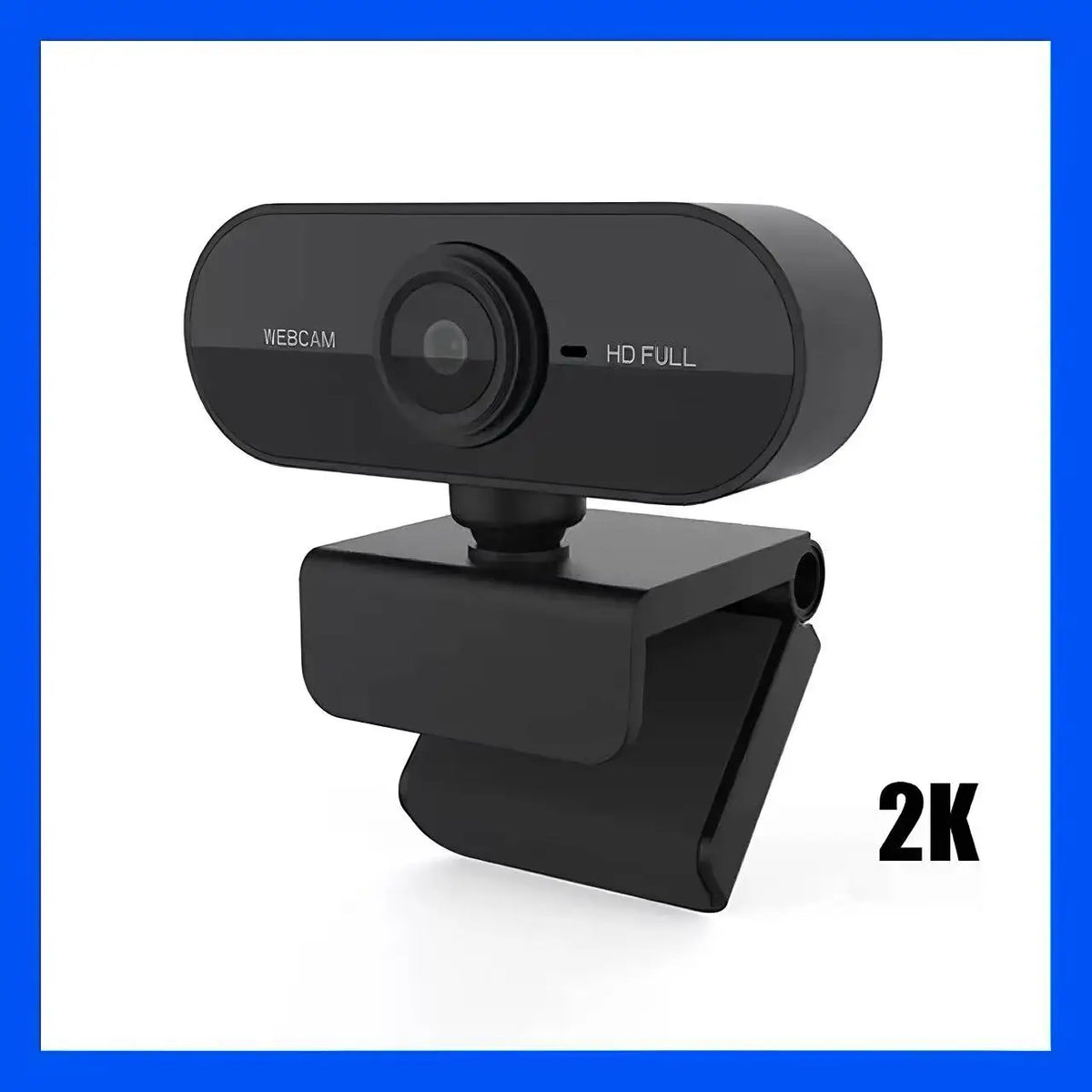 Webcam Full HD 1080p USB Plug-and-Play con microfono integrato e clip rotante