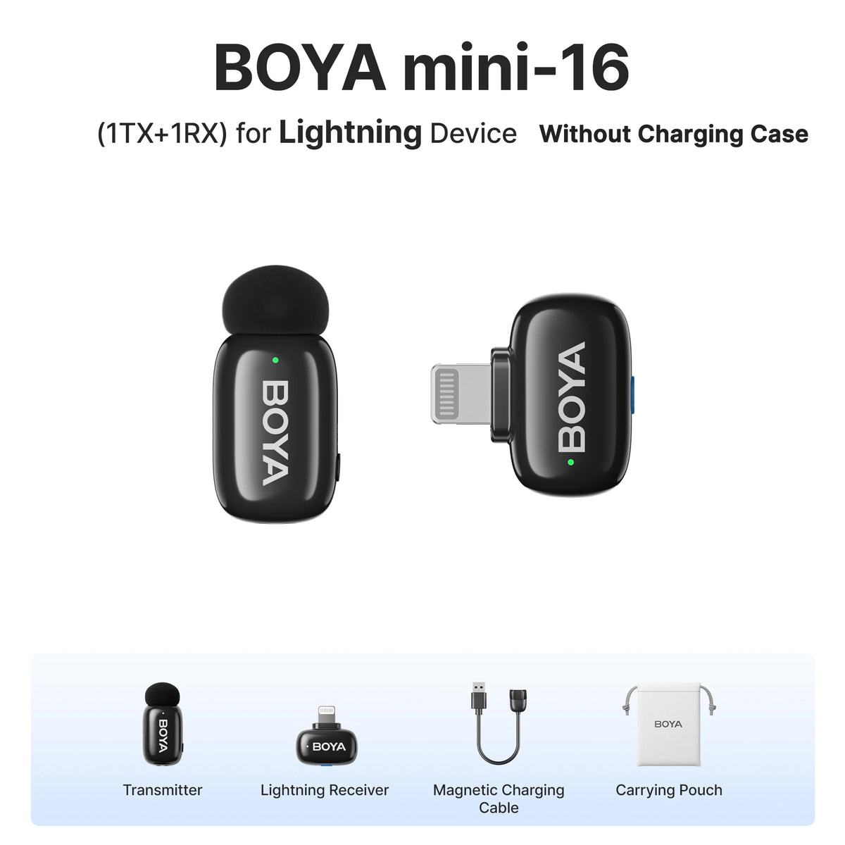 Microfono Lavalier Wireless 2.4 GHz per iPhone, iPad e Android Type‑C