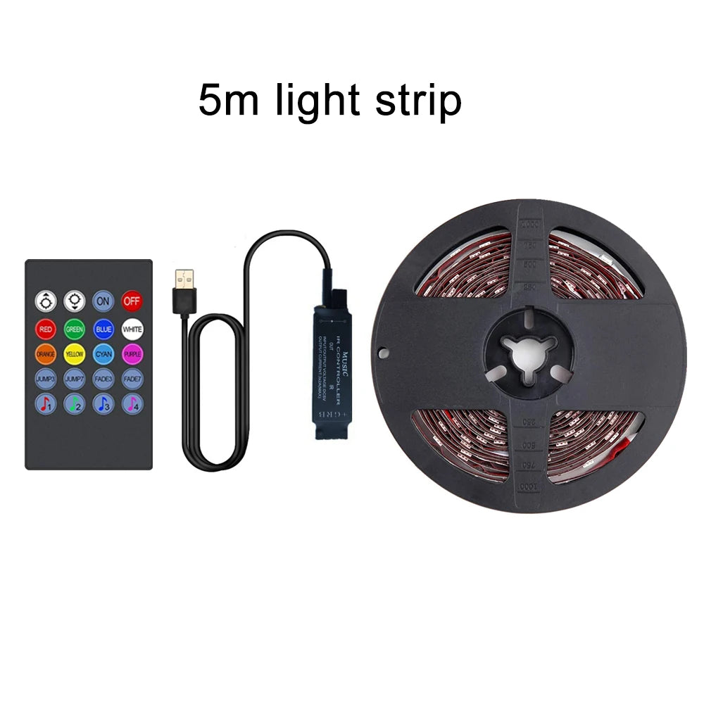 Striscia LED RGB USB per TV 15‑80 pollici con sincronizzazione musica