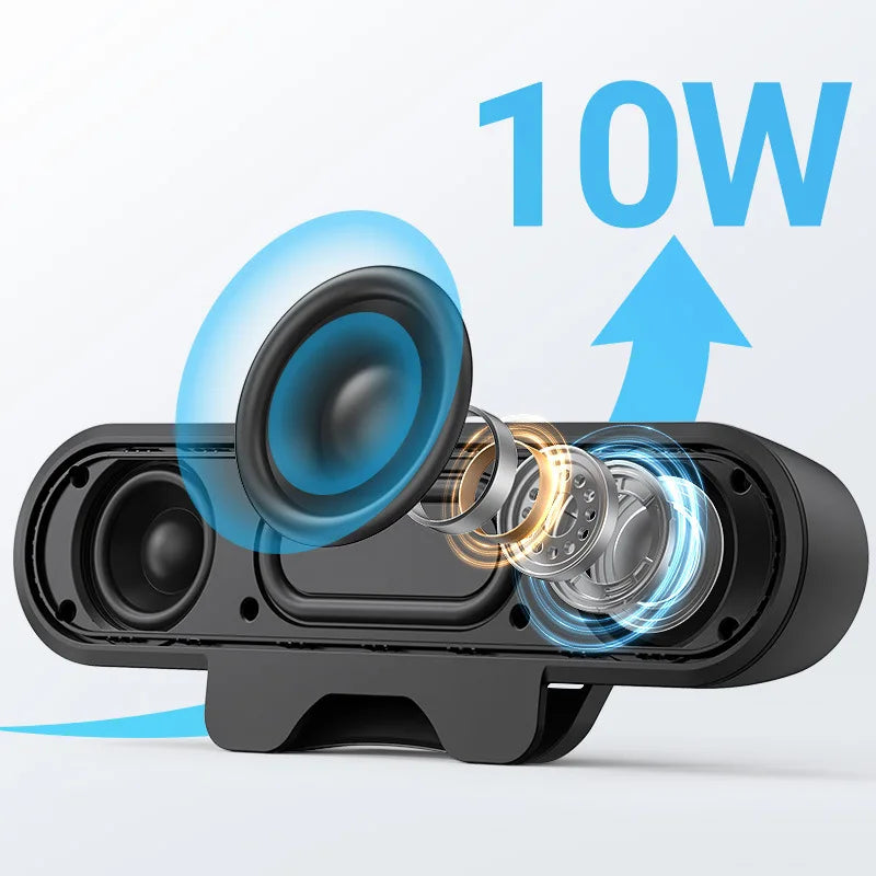 Mini Soundbar Portatile USB da 2.0 con Clip per PC, TV e Laptop