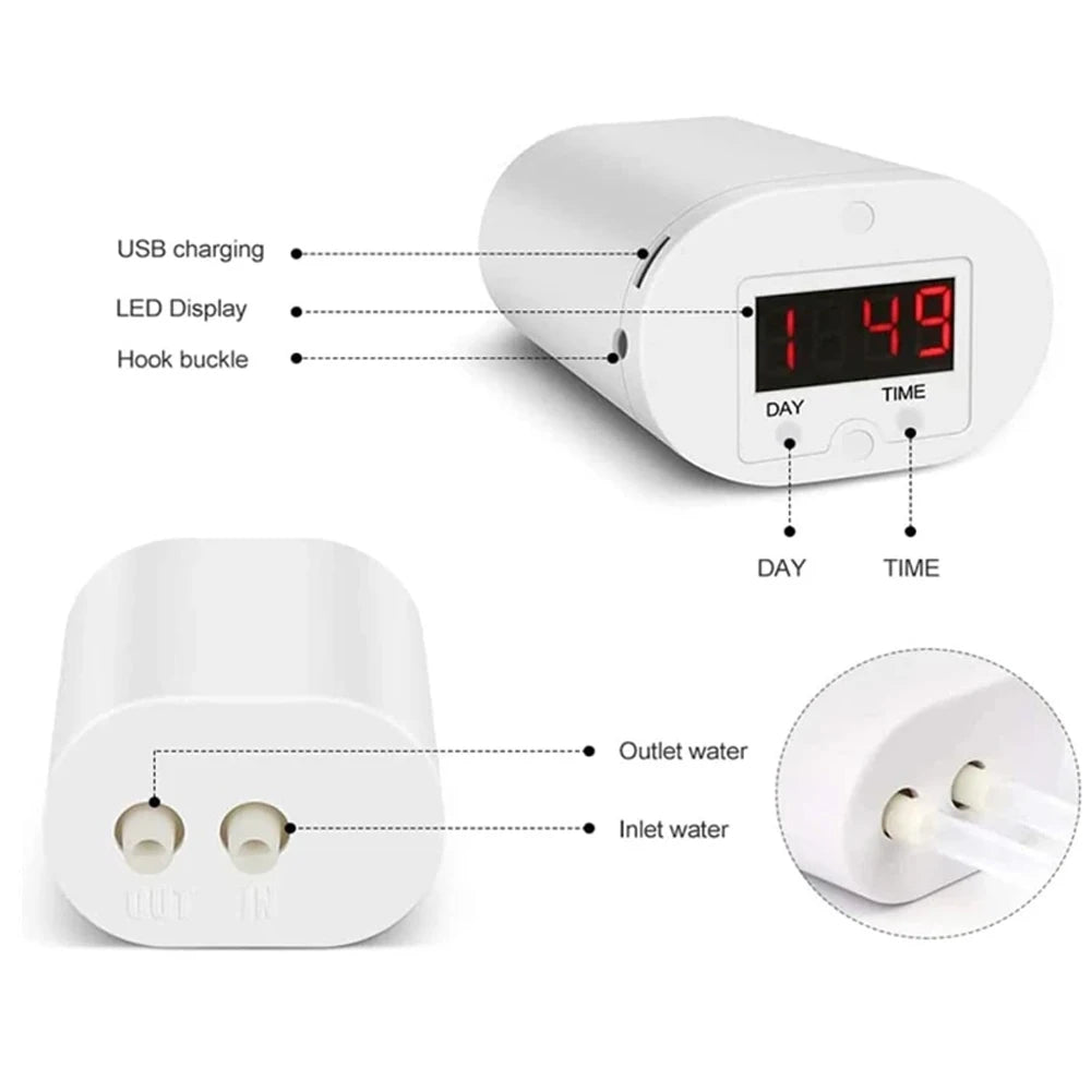 Kit Irrigazione Automatica con Goccia per Piante – 2-16 Testine