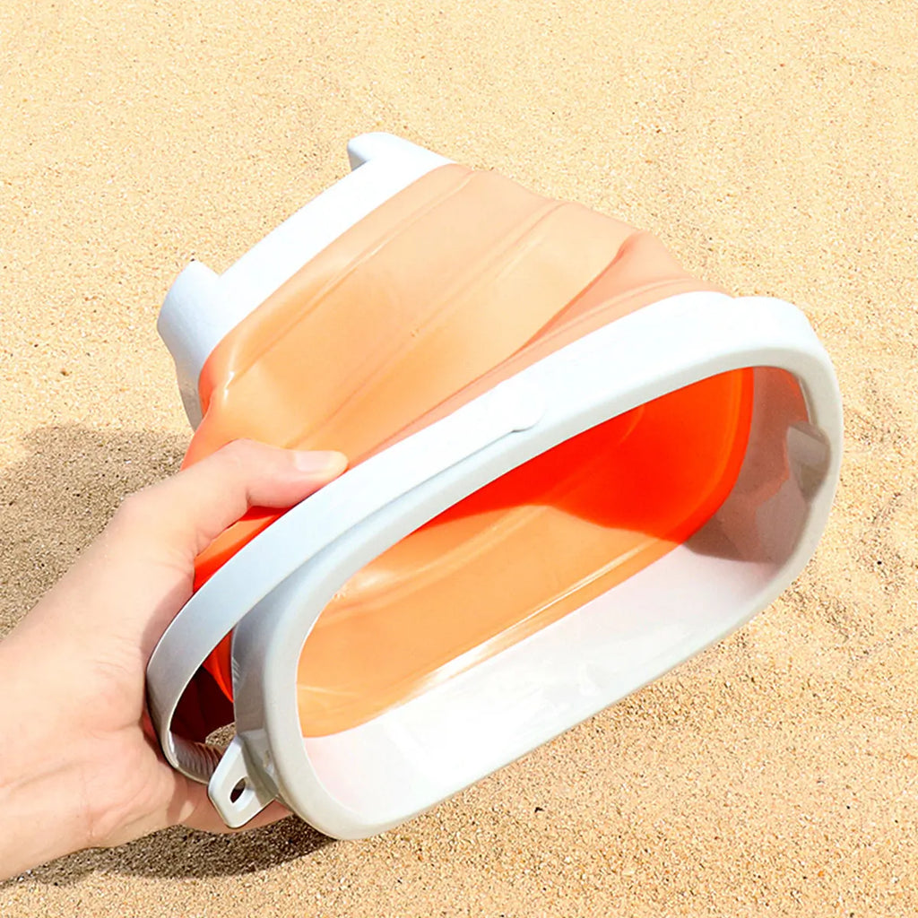 Pala da spiaggia per bambini con secchiello pieghevole – Gioco estivo/invernale