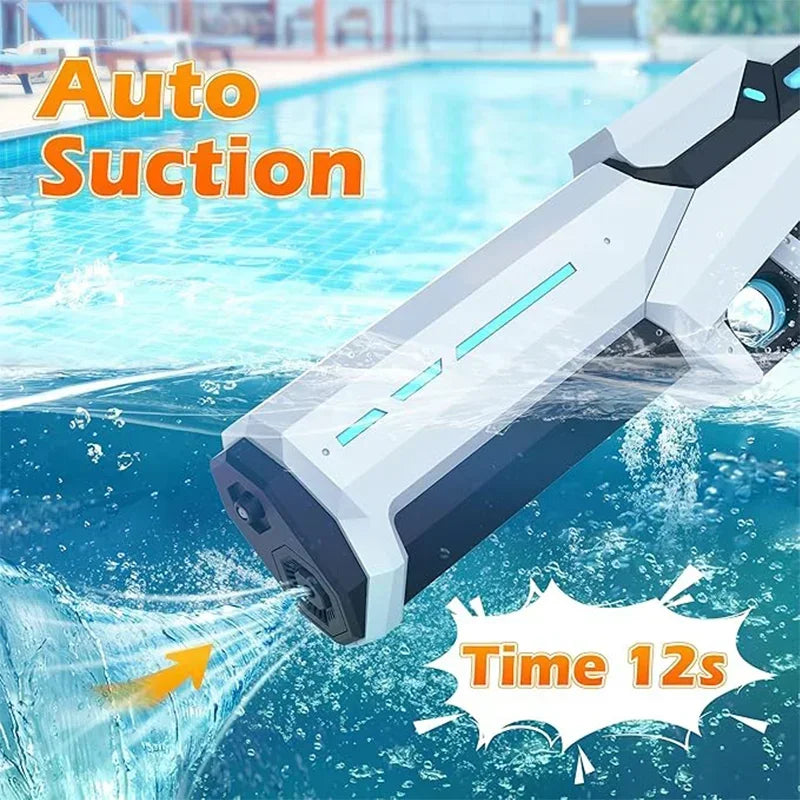Pistola d'Acqua Elettrica per Adulti, Spruzzo Potente, Portata 8 m