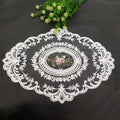 Large Beige Retro Lace Placemats, French Crochet Doilies, Handmade Embroidered Table Mats, Place Mats Cup Mat