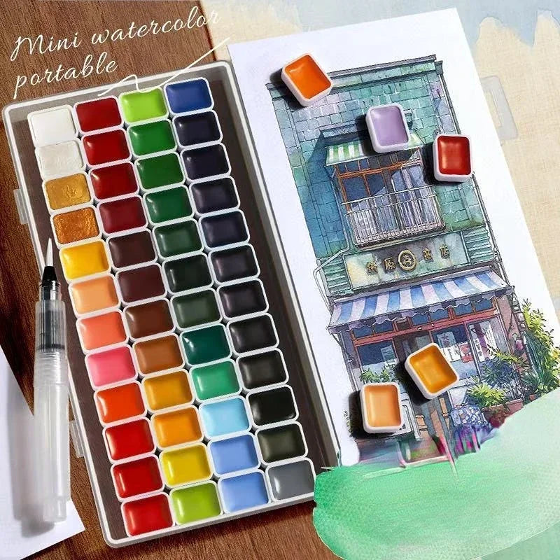 Set di acquerelli 48 colori 1 ml per artisti, adulti e principianti